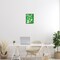 Stupell Industries Green Asymmetrical Shapes Framed Giclee Wall Art Design by June Erica Vess
